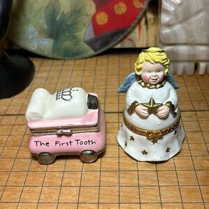 The First Tooth and Angel Trinket Boxes